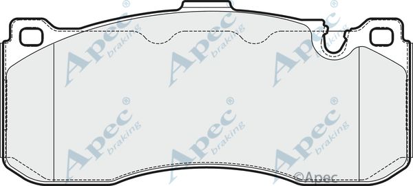 APEC BRAKING stabdžių trinkelių rinkinys, diskinis stabdys PAD1667